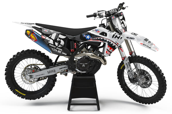 Team AJE Motorsports Military Appreciation GRAY Graphic Kit Husqvarna